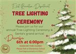 Tree Lighting Ceremony-Hammon Park Gazebo 12/6 at 6:00pm