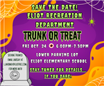  Save the date! Trunk or Treat 10/24!