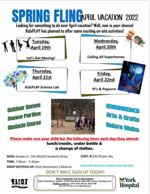 April Vacation Camp 2022