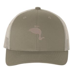 Olive Distressed Dead Duck Hat