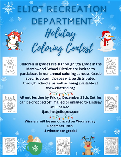 Holiday Coloring Contest